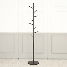 TREESTORE 原木圓形立式衣架, 黑色