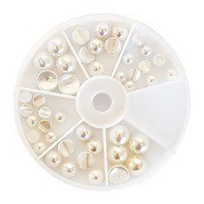 커브형 진주 네일 스톤세트 KN-S2033, 진주펄, 1개