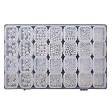 Quardi美甲裝飾珍珠1號系列 28款組, 1套, 單一顏色