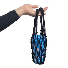 뷰레이터닷컴 블리셔 메쉬 물병가방, 1개, 블랙