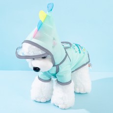 Lanboer 寵物Ellie連帽雨衣, 1個, 綠色