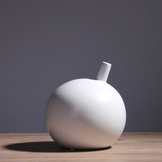 스몰 마우스 기우뚱 화병, 화이트