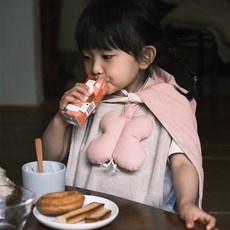 에시앙 모데즈 신생아 애착담요 블랭킷 나비, 블러쉬 피치