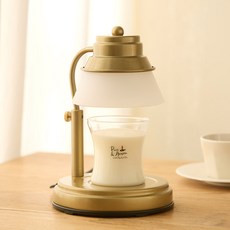 에인디 매직 타이머 캔들워머 + 소이캔들 150g 세트, 레드로즈, 골드