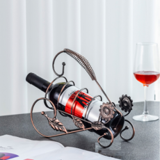 Allincell 現代家用紅酒架 27.8 x 10 x 23.5 cm, 1個, 向日葵古銅1