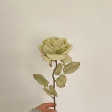 Ozeuni 高級人造玫瑰花 2入, 綠色