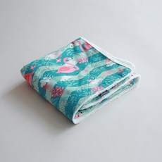 elim korea Velboa 超細纖維毯子, 紅鶴