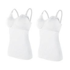 여성용 임산부 캐미솔 탈착식 캡내장 수유 런닝 2p