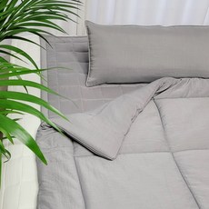 아띠블랑 모달 와이드 아기 침구 꿀잠 3종 세트, 그레이