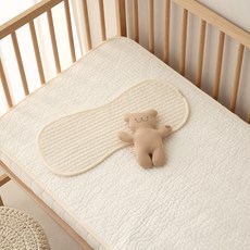 Chez bebe 嬰幼兒用100支人造絲墊, 象牙白, 1個