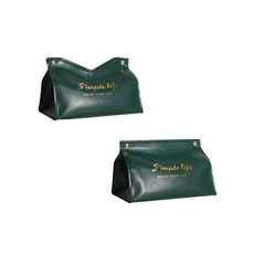 衛生紙盒 款式A+B, 綠色, 1組