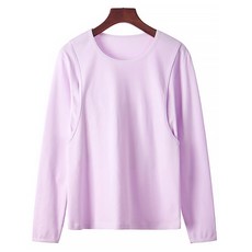 알럽핏 레이스넥 코튼 임부 내의 상의