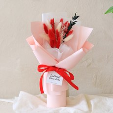 ScentBasket 兔尾草永生花束, 紅色