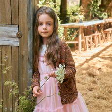 LIEBELLO Rie Cheetah 兒童款寬鬆版型針織開襟衫