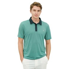 김영주 남성용 스틱 냉감 나일론 스판 기능성 반팔 카라 티셔츠 K9MMSH1905