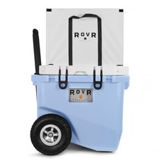 로버 하드 낚시쿨러 캐리어 바퀴 아이스박스 45QT, 나르와 블루