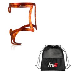 LUNJE 自行車水壺架 + 專屬小袋套組 CYYP-130-2PU, 1套, 紅色（搖籃）