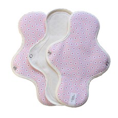 COtton REPUBLIC 布衛生棉 24cm 粉色雛菊, 1件, 3片