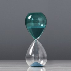 Prism玻璃沙漏 C 5分鐘, 綠色（玻璃）、藍色（沙色）