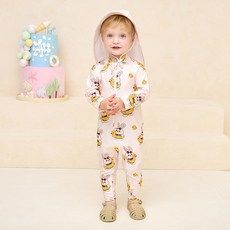 milkmile 兒童Tube Rabbit泳衣+護頸遮陽帽套組