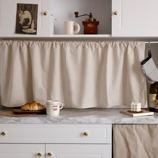 CASA VERDE 亞麻短窗簾, 素色亞麻