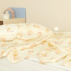 maatila Little Summer Punggi印花毯+枕頭套組, Fresh Juice