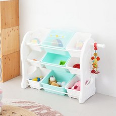 미루 야무진 3단 와이드애니 토이박스 + 뚜껑 세트, 미루 야무진 3단 와이드애니(민트), 민트(토이박스), 랜덤발송(뚜껑손잡이), 1세트