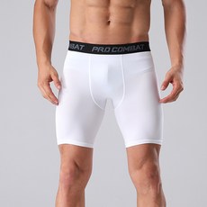 Elsso 男士修身緊身運動五分內搭褲 2件組