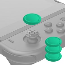 SPACE SHIELD 任天堂 Switch OLED 相容替換 Joy-Con 矽膠搖桿帽 4入組, 薄荷綠, 1套, 單一商品
