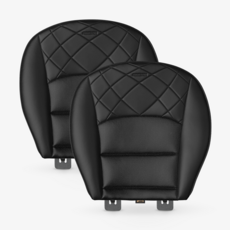 AIMBAN 特斯拉 Model 3 / Y 專用 駕駛座 副駕駛座 汽車坐墊, 2個, 單色黑