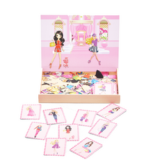 立式磁鐵遊戲拼圖 美麗女孩, 1個, 21件