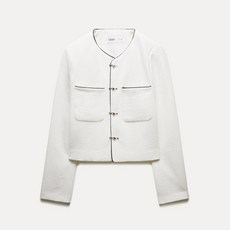 MIXXO 女款撞色粗花呢夾克