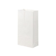 더담다 무지 화이트 각대 종이봉투 대, 500개