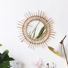 fromarte 藤編太陽壁鏡 40cm FA_1-01, 混合色