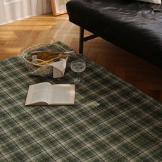 더프리그 클래식 빈티지 체크 디자인 러그