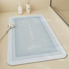 Daysoy 簡約設計吸附式浴室浴缸墊 70 x 40 cm, 1個, 31 藍色