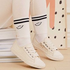 mollimelli friends 兒童微笑朋友羅紋襪4雙組