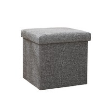 라벤더 르뽀렘 접이식 수납 스툴, 차콜