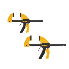 DEWALT 得偉 木夾中號套組 300mm DWHT83140+150mm DWHT83139 木工套組, 1套