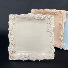 ELIOS 正方形沙拉盤 B型, 乳白色, 1入