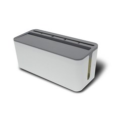 延長線電線收納盒 灰色 + 白色 中型 CP-8135GR/WT, 1個