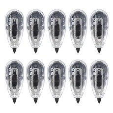 PLUS WHIPER Petit修正帶WH-015 KR, 10入, 黑色