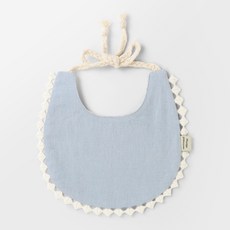 Merebe breeze棉質圍兜, 藍色, 1入