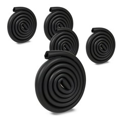 眼夾邊緣保護 U 形, 5條, 黑色, 2m