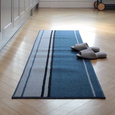 sina&somo 多功能印花長型地毯, 藍色