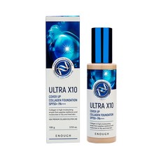 ENOUGH Premium Ultra X-10 遮瑕膠原蛋白粉底 100g SPF50+ PA+++, 13 Light Beige, 1瓶