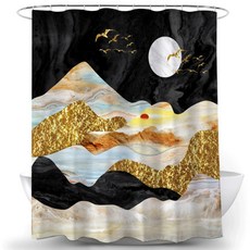 風景藝術 浴簾 TYPE6 100 x 180 cm, 1個, 多色(混合)色