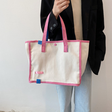 티나르 컬러풀 숄더 에코 캔버스백