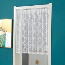 웰롯 커튼형 레이스 플라워 가리개 커튼
