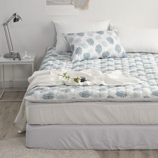 ATO&ALO 印花絎縫床包, 白色的